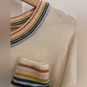 Madewell Rainbow Trim Sweater